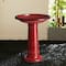 Glitzhome® 21.5" Faux Ceramic Tall Pedestal Birdbath
